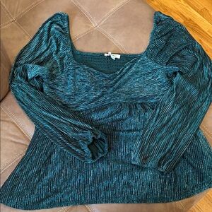 Francesca's Collections Teal Blouse